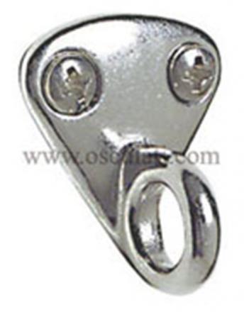 Piastrina inox 27x30 mm cf.10pc