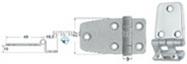 Cerniera inox a sbalzo 67,5x37 mm