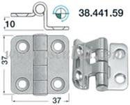 Cerniera inox a sbalzo 37x37 mm