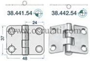 Cerniera nodo sporgente 48x37mm