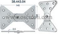 Cerniera inox laterale 145x100