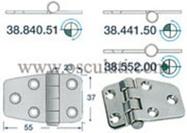 Cerniera inox 55x37 mm