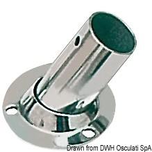 Basetta tonda inox 60� 22 mm