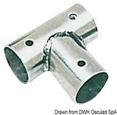 Raccordo inox T 90� 25 mm