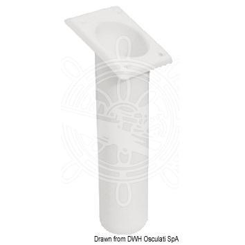 Portacanne polipr. quadrato UV stab. bianco 240 mm