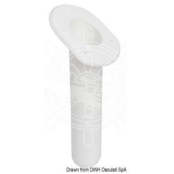 Portacanne polipr. ovale UV stab. bianco 240 mm