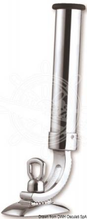 Portacanne cromato snodato 33mm