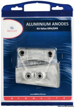 Kit anodi compatibile Volvo DPH alluminio