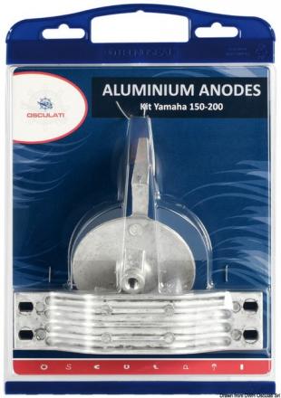 Kit anodi compatibile Yamaha 150/200 alluminio