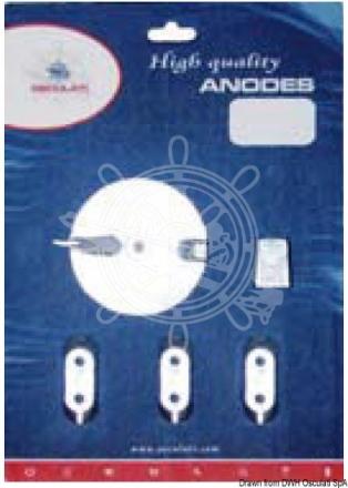 Kit anodi compatibile Yamaha 4T 40/60 zinco