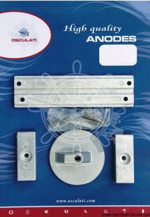 Kit anodi compatibile Mercury zinco per VERADO 4 / OPTIMA
