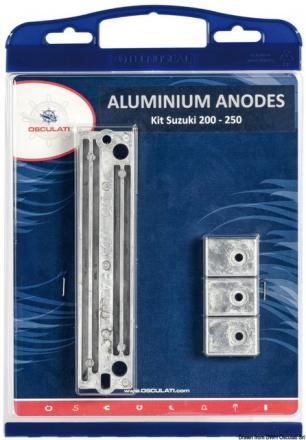 Kit anodi compatibile Suzuki 150/250 HP alluminio