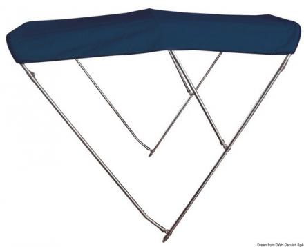 Tendalino 3 archi Inox alto cm 200/210 blu