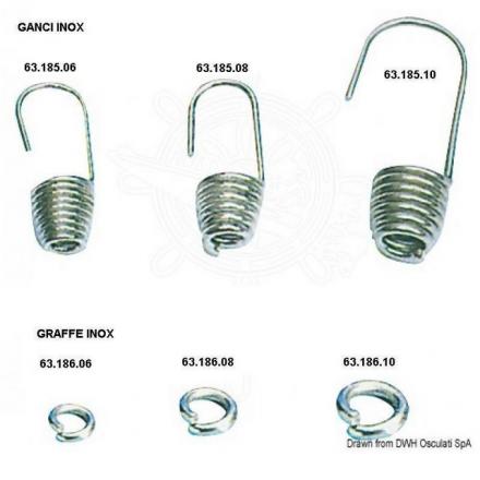 Graffe inox 8 mm