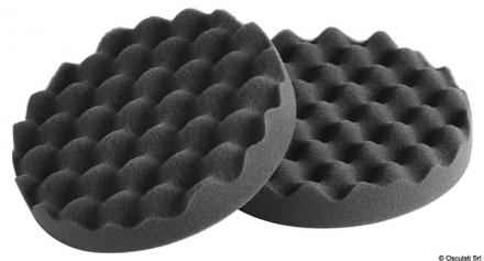 Tamponi in schiuma per lucidatrice nero bugnato morbido (con