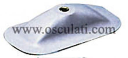 Portascalmo rettangolare grigio RAL 7035