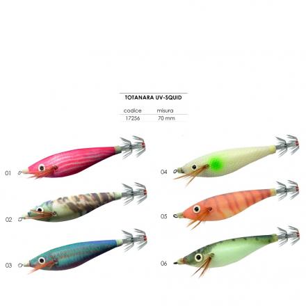 TOTANARA UV-SQUID MIS70 MM DISPONIBILE IN 6 COLORI