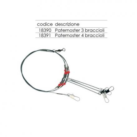 PATERNOSTER 50LB 4 BRACCIOLI