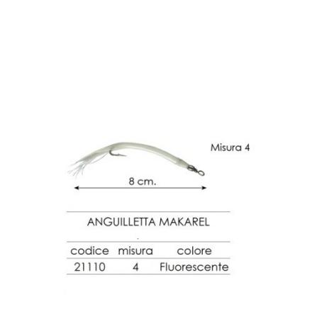 ANGUIL MAKAREL MISURA 4 FLUORESCENTE 21 pezzi