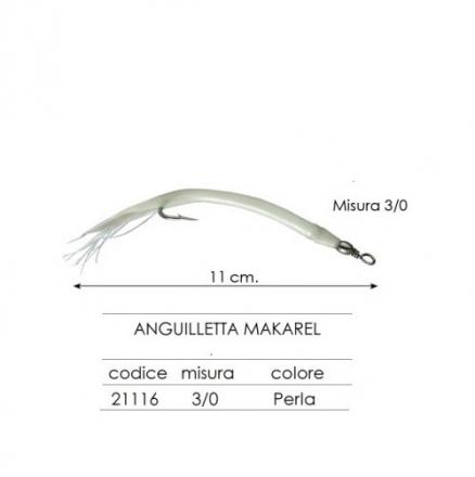 ANGUIL MAKAREL MISURA 3/0 PERLA 22 pezzi