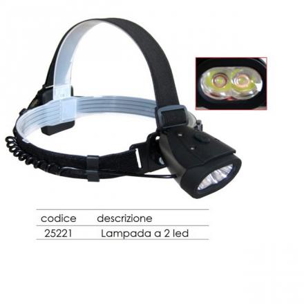 LAMPADA DA TESTA 2 LED DA 1 W 120 LUMENS