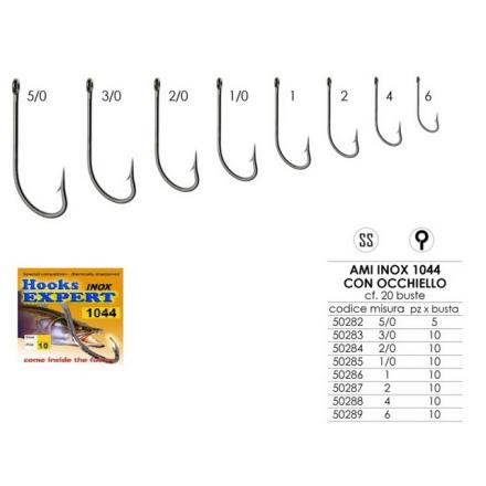 AMI INOX OCCHIELLO 1044 n 2/0 10 pezzi