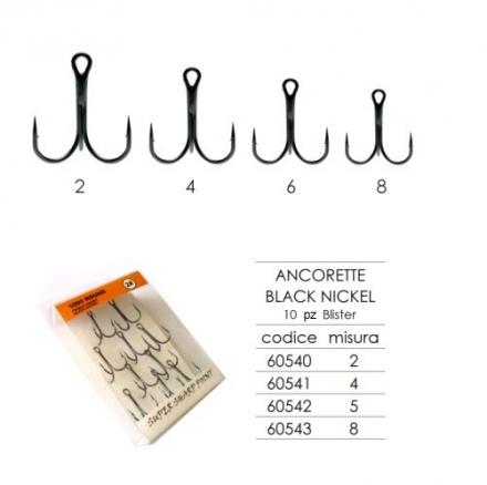 ANCORETTE BLACK NICHEL 08 10 pezzi PER BLISTER