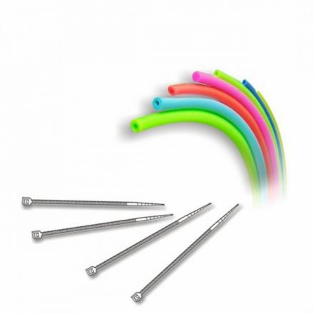 ELASTICI PER FIONDE TUBOLARE ESTERNO 3,8 - INTERNO 1,8 mm