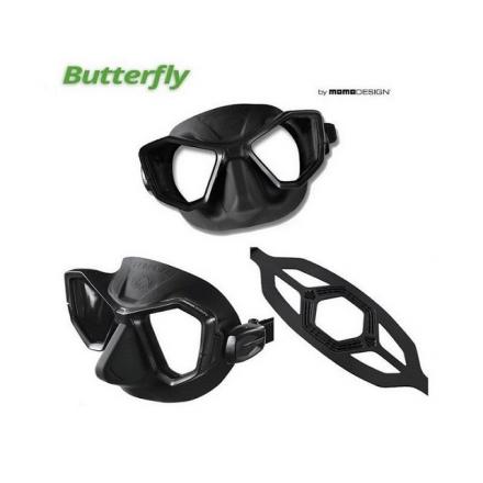 MASCHERA SPORASUB BUTTERFLY SILICONE NERA