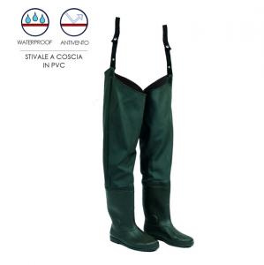 STIVALE A COSCIA IN PVC COSCIALE ANTIVENTO WATERPROF