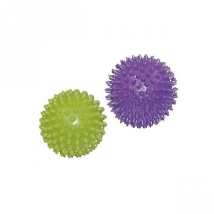 COPPIA SFERA PER MASSAGGI 1 verde lime cm7,5 + 1 viola cm9