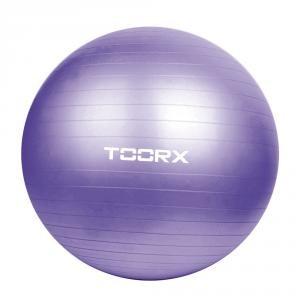 PALLA GYM BALL TOORX CM.75 VIOLA PSICOMOTORIA CON POMPA