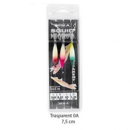 SOFT LEADER SQUID SEIKA TRASPARENTE CM7.5 A 34-37-38 451910A
