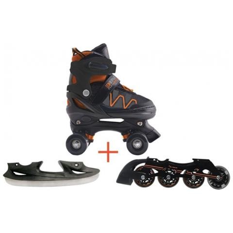 Pattini A Rotelle Nextreme Trasformabili - Taglia 38-41, Convertibili In Pattini Da Ghiaccio - Foto 9
