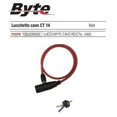 LUCCHETTO BYTE CAVO ROSSO CT14 6X65 - gallery 2