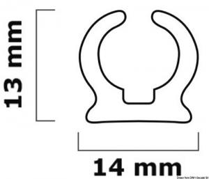 Canalina in PVC bianco per tendalini 4 mt - gallery 2
