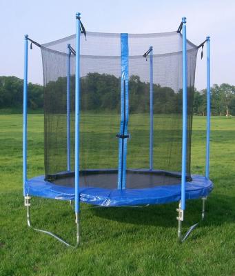 TRAMPOLINO PER ESTERNO CON RETE DI PROTEZIONE � 244 cm D. - gallery 2