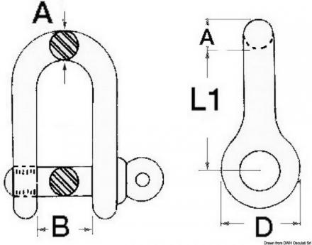 Grillo inox lungo asse imperdibile 6 mm - gallery 2