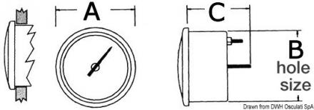 Indicatore carburante 10-180 ohm bianco/lucida - gallery 2