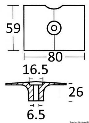 Anodo compatibile Yamaha 8/30HP alluminio rif. or.61N-45251 - gallery 2