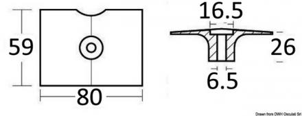 Anodo compatibile Yamaha 8/30HP alluminio rif. or.61N-45251 - gallery 3